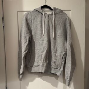 Good American Grey Zip Hoodie